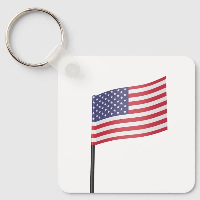 Porte-clés Drapeau américain (Recto)