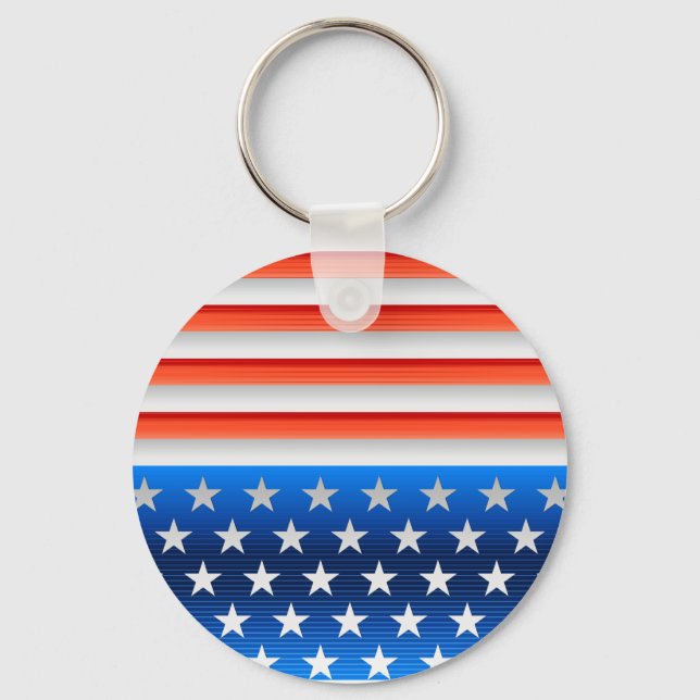 Porte-clés Drapeau américain (Recto)