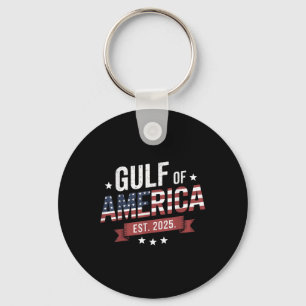 Porte-clés Drapeau Américain 2025 Golfe Rétro Mexique