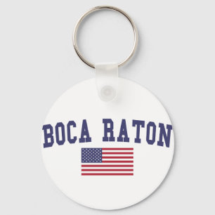 Porte-clés Drapeau américain Boca Raton