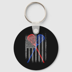 Porte-clés Drapeau américain Lacrosse 1