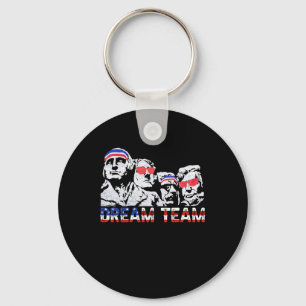 Porte-clés Drapeau américain Usa Dream Team Drôle Patriote Ré