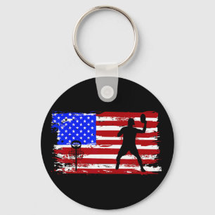 Porte-clés Drapeau américain vintage disque golf hommes femme