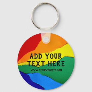 Porte-clés Drapeau arc-en-ciel de la fierté LGBT Marketing