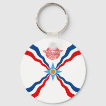 Drapeau assyrien Porte - clés & Lanyards