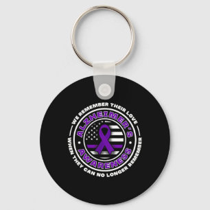 Porte-clés drapeau avec rubans violets pour la sensibilisatio