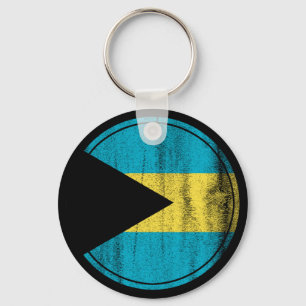 Porte-clés Drapeau bahaméen pour l'indépendance des Bahamas