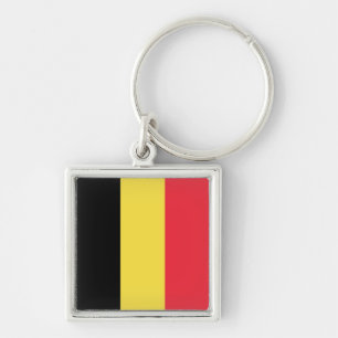 Porte-clés Drapeau Belgique Tricolore