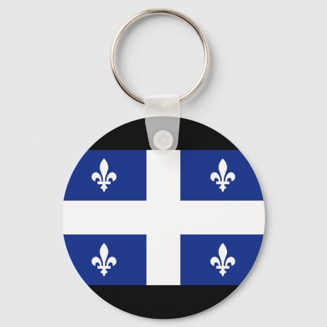 Porte-clés Drapeau Canada Québec (Recto)