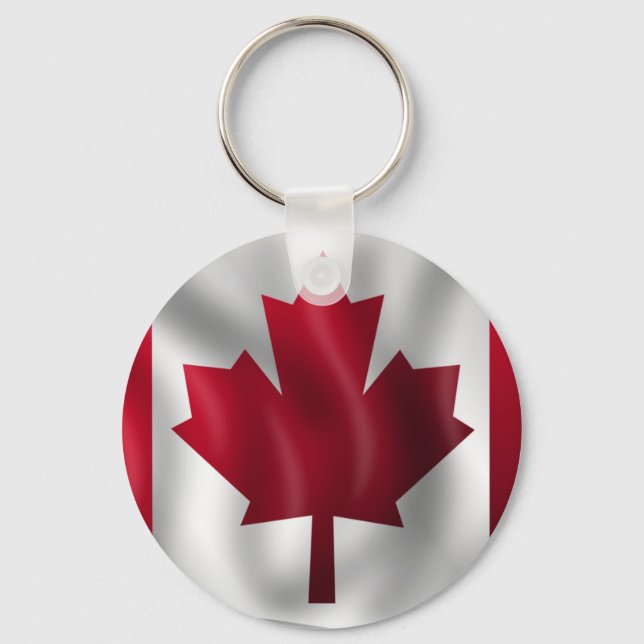 Porte-clés Drapeau canadien (Recto)