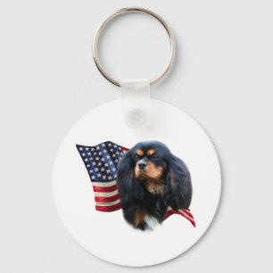 Porte-clés Drapeau Cavalier King Charles Spaniel... - Porte -