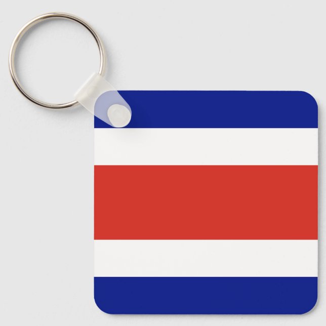 Porte-clés Drapeau civil du Costa Rica (Recto)