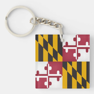 Porte-clés Drapeau Cool De L'État Du Maryland