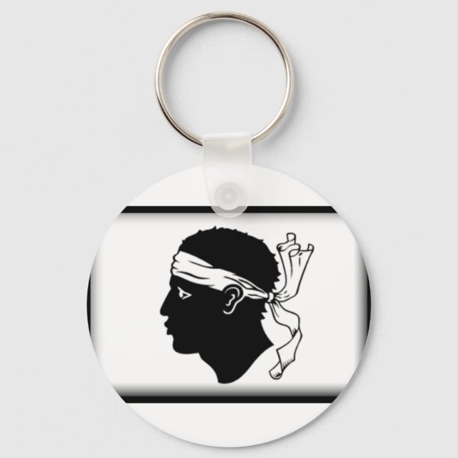 Porte-clés Drapeau Corse (Recto)