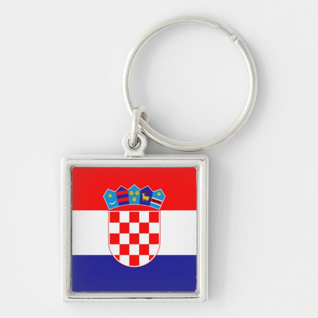 Porte-clés Drapeau croate & vacances Croatie, voyage /sports (Devant)