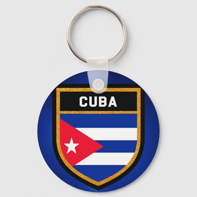 Porte-clés Drapeau Cuba (Recto)