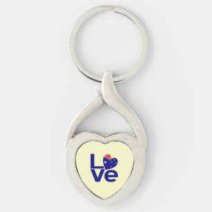 Porte-clés Drapeau d'amour Blue Australia