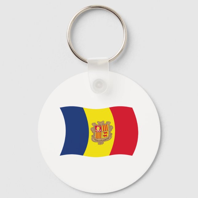Porte-clés Drapeau d'Andorre (Recto)