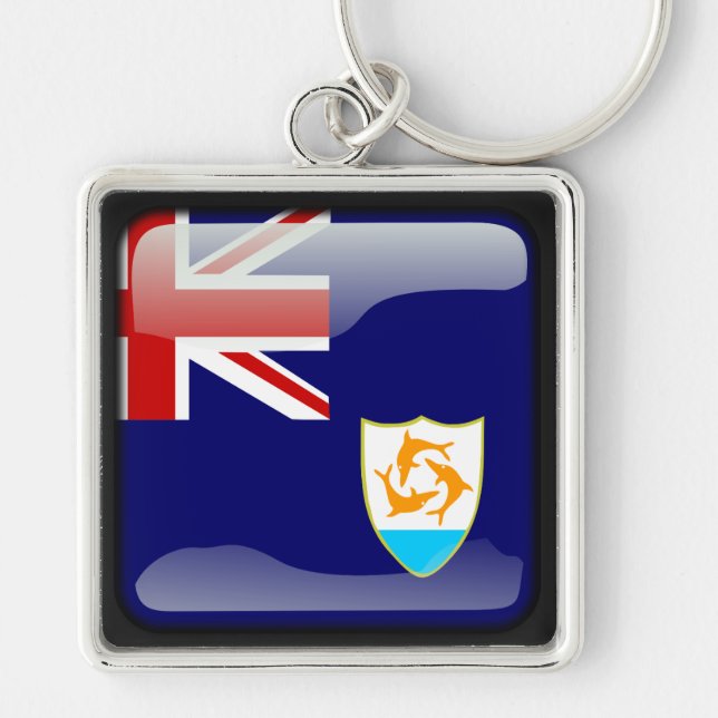 Porte-clés Drapeau d'Anguilla (Devant)
