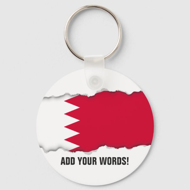 Porte-clés Drapeau de Bahreïn (Recto)