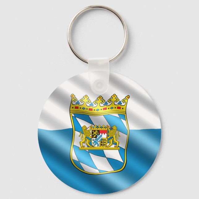 Porte-clés Drapeau de Bavière (Recto)