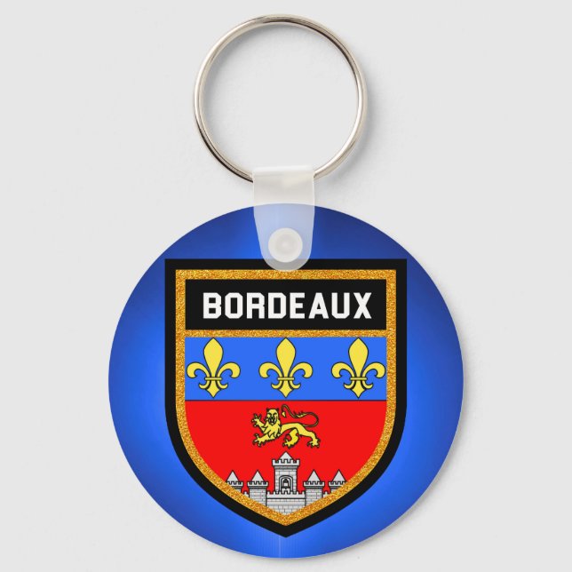Porte-clés Drapeau de Bordeaux (Recto)