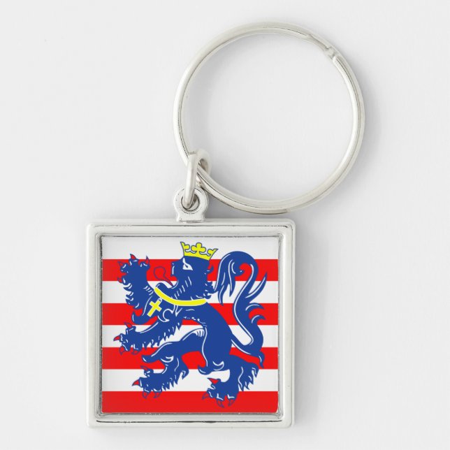 Porte-clés Drapeau de Bruges / Brugge, Belgique (Devant)
