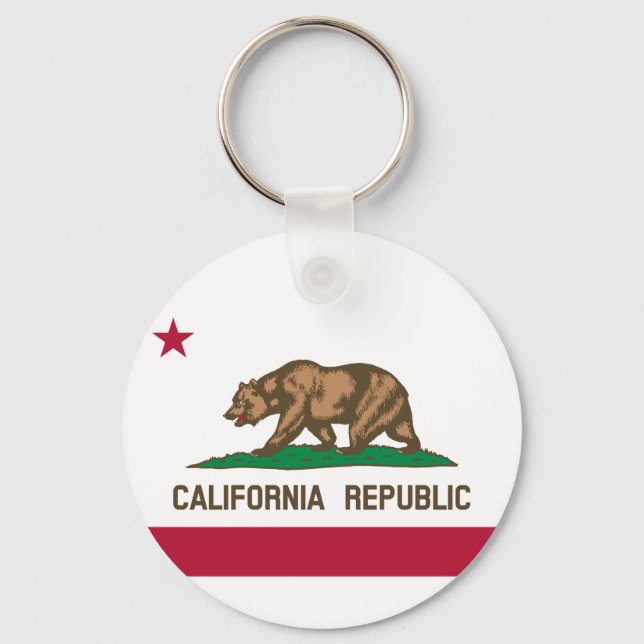 PORTE-CLÉS DRAPEAU DE CALIFORNIE (Recto)