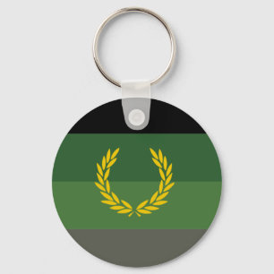 Porte-clés Drapeau de fierté de l'uniforme militaire