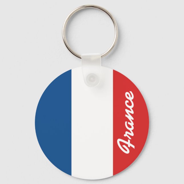 Porte-clés Drapeau de France (Recto)