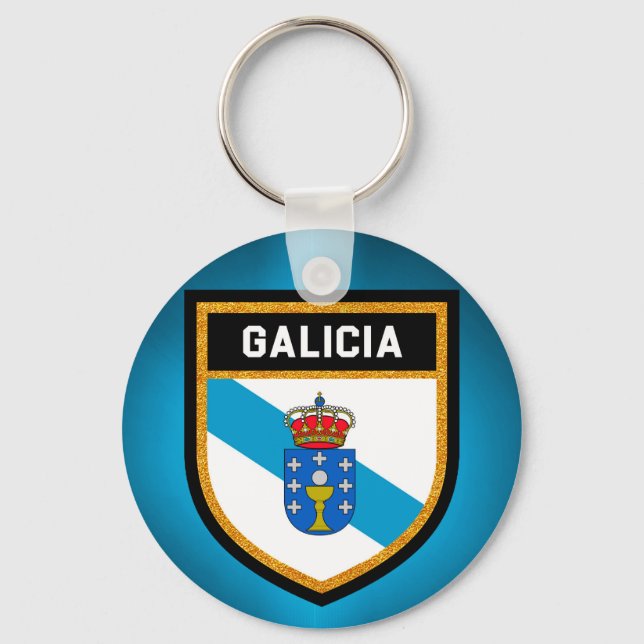 Porte-clés Drapeau de Galice (Recto)