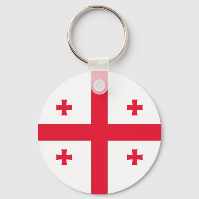Porte-clés Drapeau de Géorgie (Recto)
