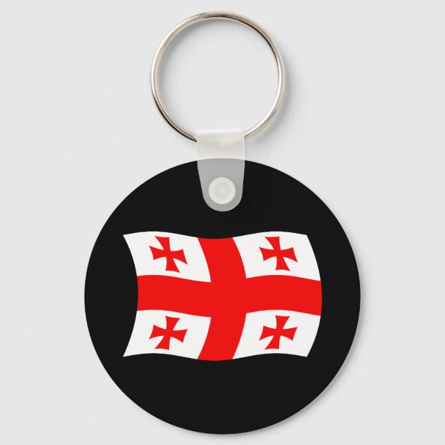 Porte-clés Drapeau de Géorgie (Recto)