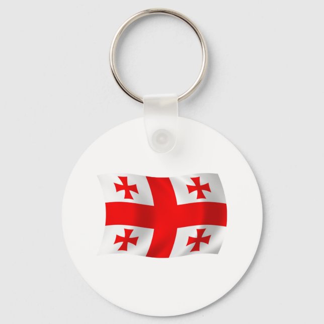 Porte-clés Drapeau de Géorgie (Recto)