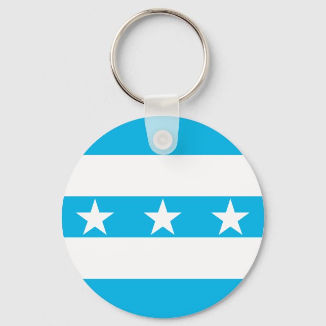 Porte-clés Drapeau de Guayaquil, Equateur (Recto)