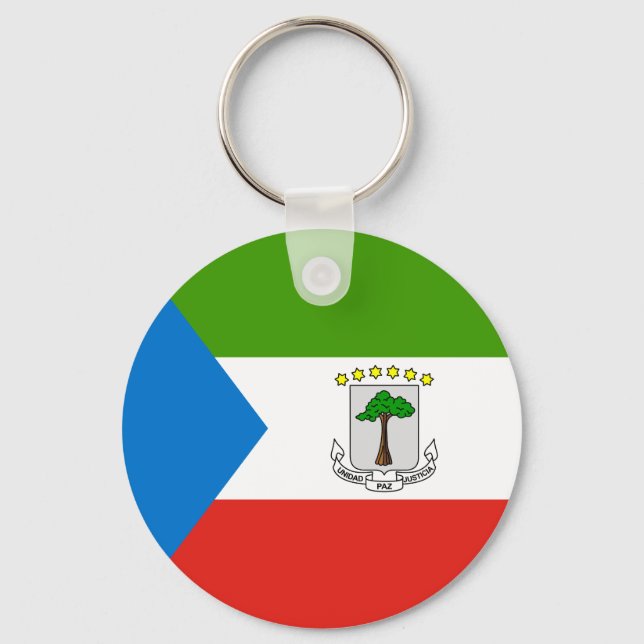Porte-clés Drapeau de Guinée équatoriale (Recto)