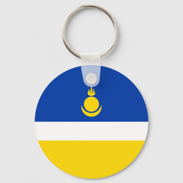 Porte-clés Drapeau de la Buryatia patriotique (Recto)
