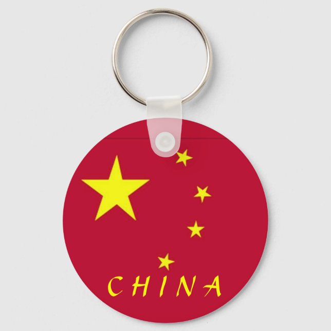 Porte-clés Drapeau de la Chine (Recto)