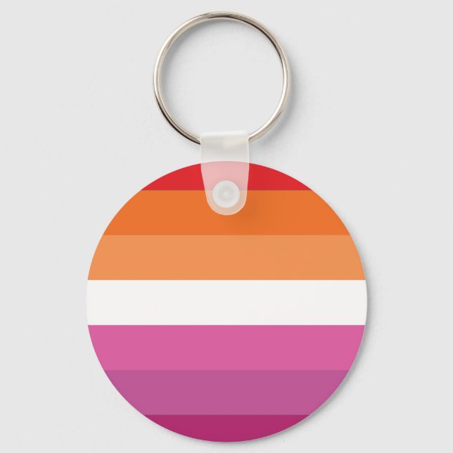 Porte-clés Drapeau de la fierté lesbienne (Recto)