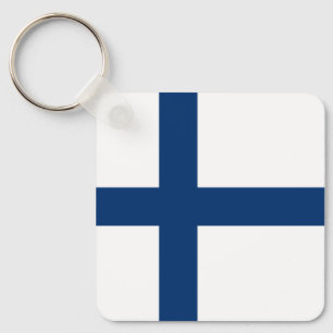 Porte-clés Drapeau de la Finlande