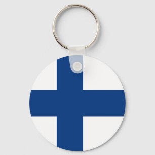 Porte-clés Drapeau de la Finlande Porte - clé