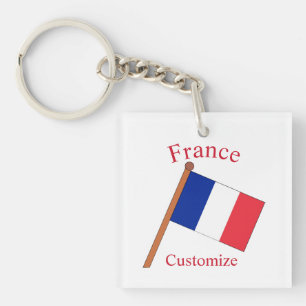 Porte-clés Drapeau de la France Thunder_Cove