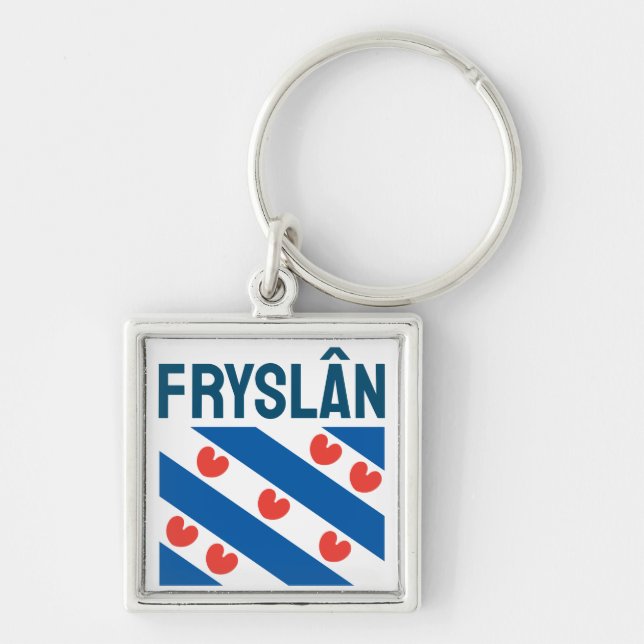 Porte-clés Drapeau de la Frise (Devant)
