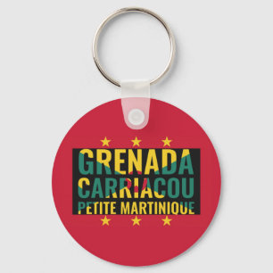 Porte-clés Drapeau de la Grenade patriotique