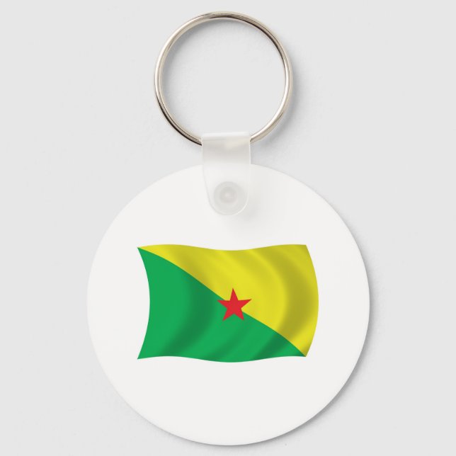 Porte-clés Drapeau de la Guyane française (Recto)