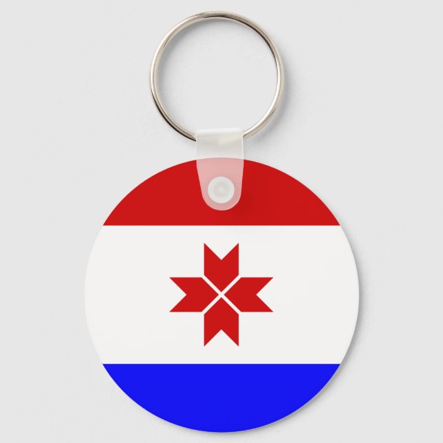 Porte-clés Drapeau de la Mordovie (Recto)
