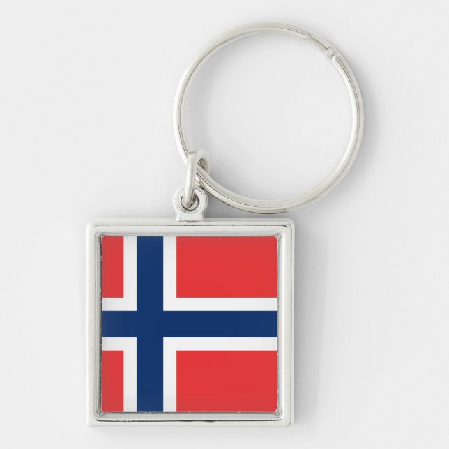 Porte-clés Drapeau de la Norvège (Devant)