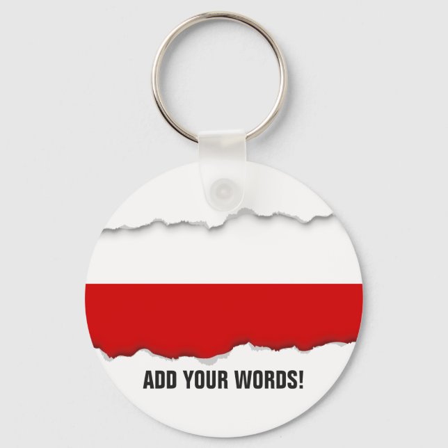Porte-clés Drapeau de la Pologne (Recto)