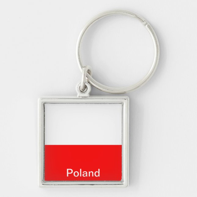 Porte-clés Drapeau de la Pologne (Devant)