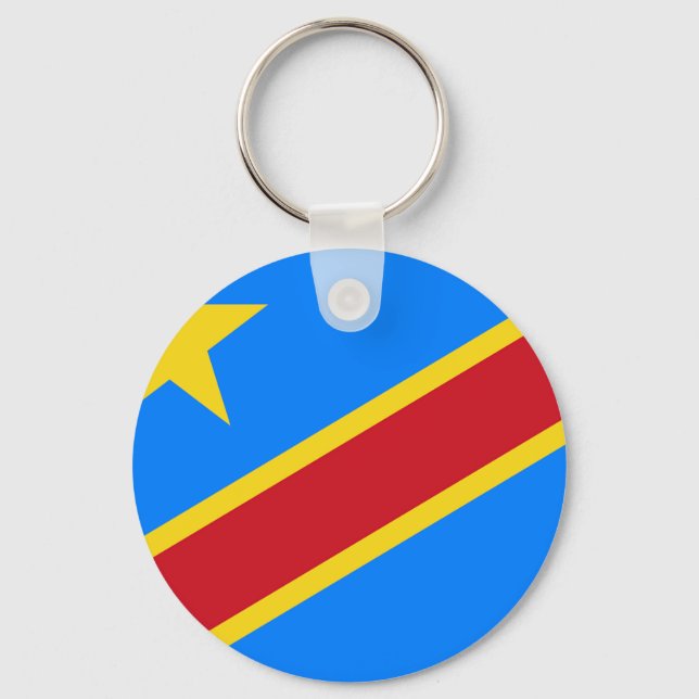 Porte-clés Drapeau de la République démocratique du Congo (Recto)